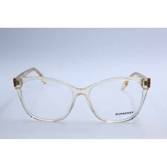 Authentic Burberry B 2345 3852 Crystal Clear Cat Eye Eyeglasses Clear Lens 54mm - Picture 4 of 7